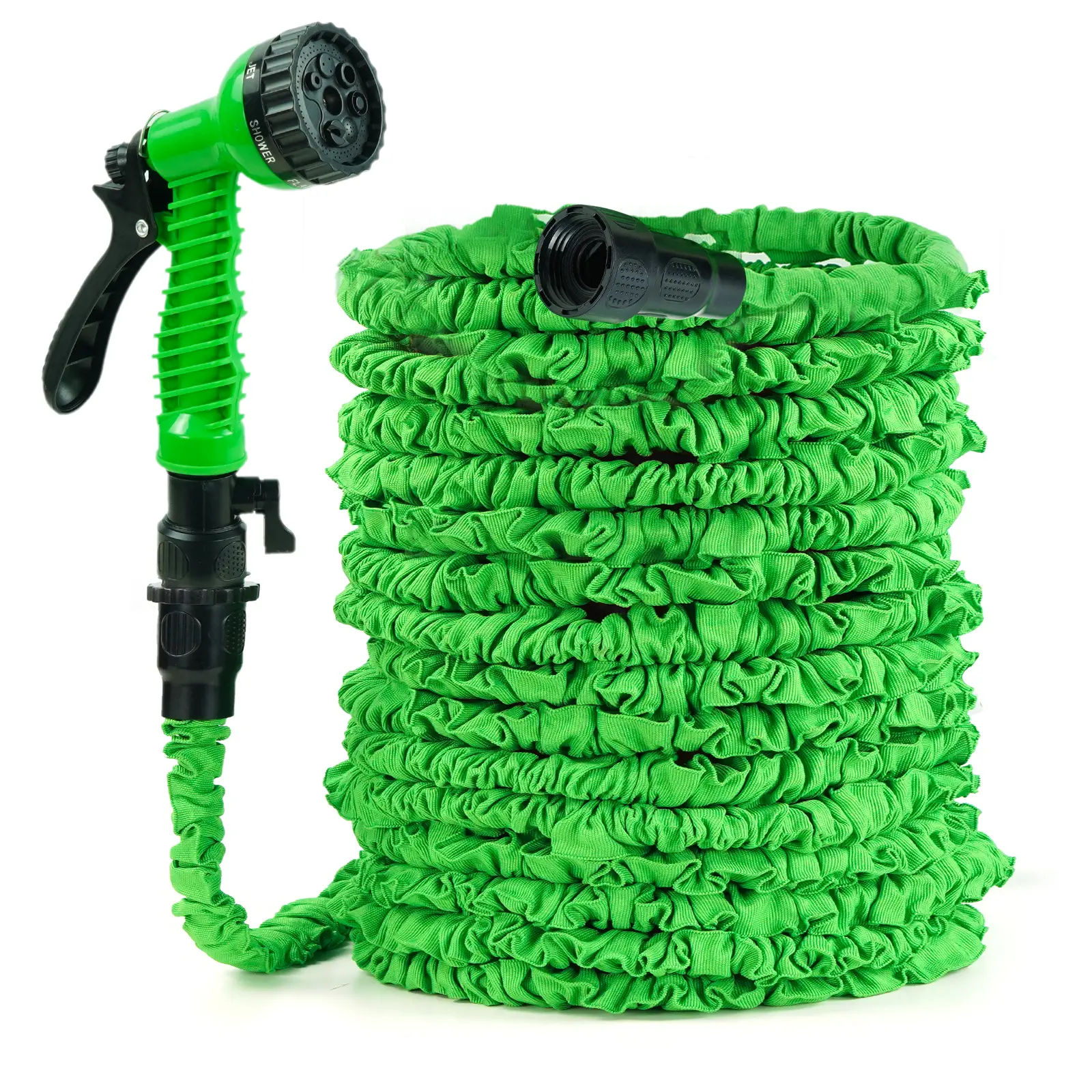 50FT/75FT/100FT Expandable Garden Hose, Water Pipe Flexible Hose with 7 Function Spray Nozzle, Portable Garden Hose for Watering Lawn Yard Garden Car Washing Pet Cleaning