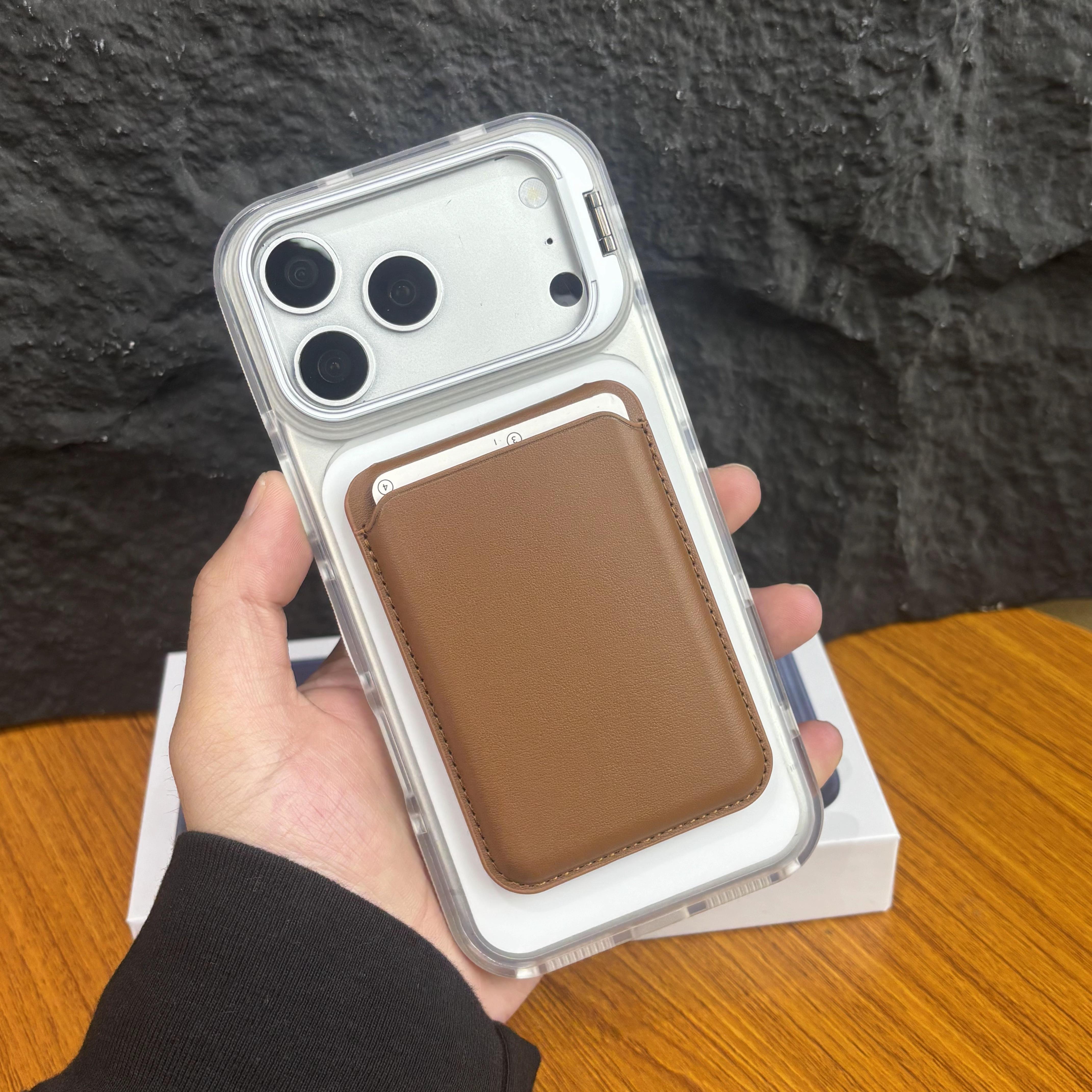 Phone Wallet for iPhone 17 Pro Max 16 15 14 13 12 Pro Max Plus Not for iPhone For MagSafe Wallet, Magnetic Card Holder with Adjustable Stand, PU Leather