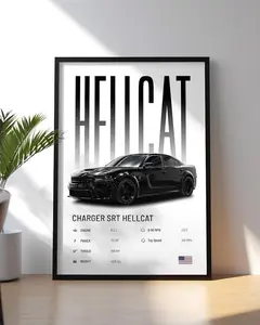 Charger SRT Hellcat Poster | Car Print | Hyper Car Poster | Super Car