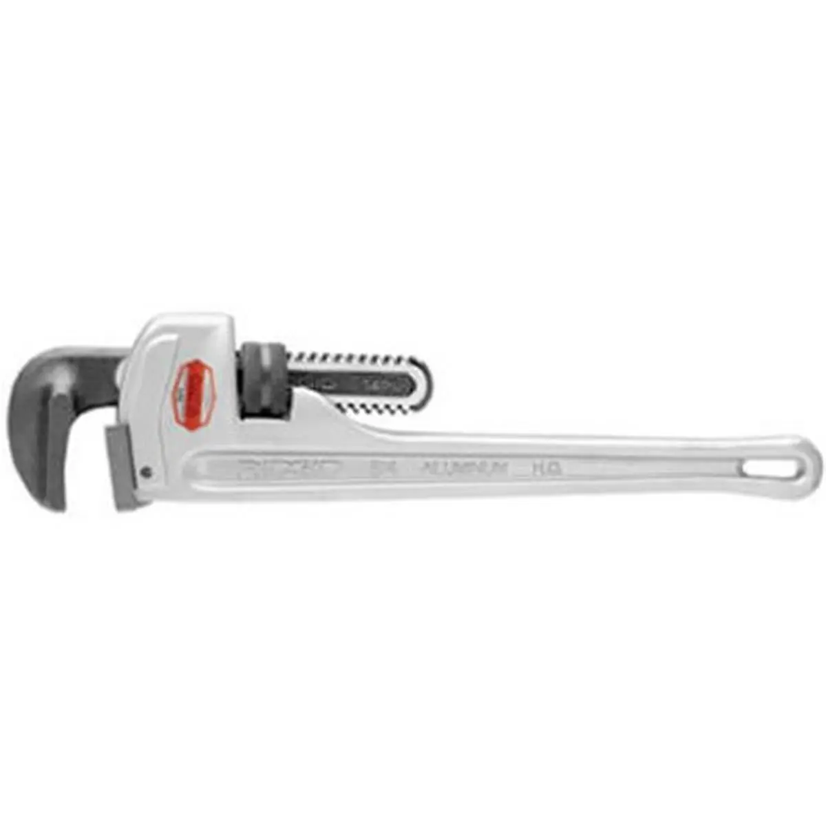 RIDGID 18-in Adjustable Aluminum Straight Pipe Wrench - Lightweight Plumbing Tool with Secure Grip, Durable Handle for Plumbing Tasks, Tool with Enhanced Durability