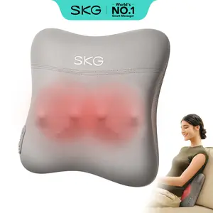 SKG Cordless Back Massager for Pain Relief Deep Tissue 4D Neck and Back Massager with Dual Sided Heat Gifts for Men and Women Dad Mom Grandpa