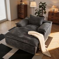 Grey Plush Corduroy Double-layered and thickened