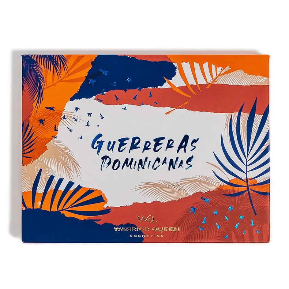 Warrior Queen Cosmetics -- Guerreras Dominicanas Eyeshadow Palette - Warm, Bright, and Beautiful Colors - Makeup, Smooth, Long Lasting Makeup, Smooth, Shimmery