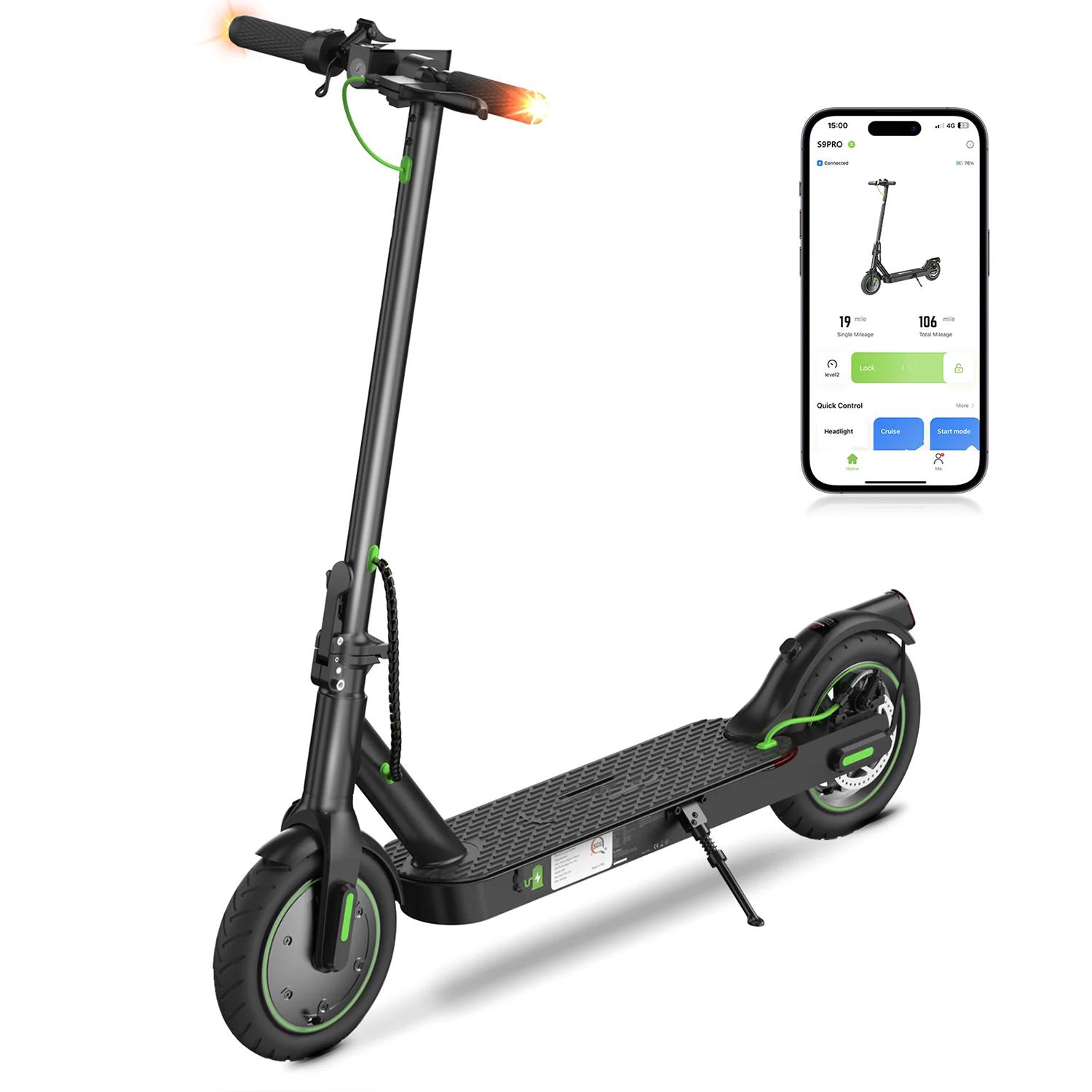 【Spring Sale】High-End School Electric Scooters, 10' Off Road Tires, 28MPH/21MPH Max Speed,1000W/750W Motor, 37/35 Miles Long Range, Foldable Commuter Electric Scooter with Dual Suspensions, Dual Braking& App Control SpringStatements