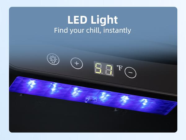 Antarctic Star 1.7 Cu.Ft Beverage Refrigerator 68 Can or 16 Bottle Capacity with Seamless Glass Door, Digital Control & Quiet Compressor, Freestanding Mini Fridge for Bar, Kitchen, Office - Silver