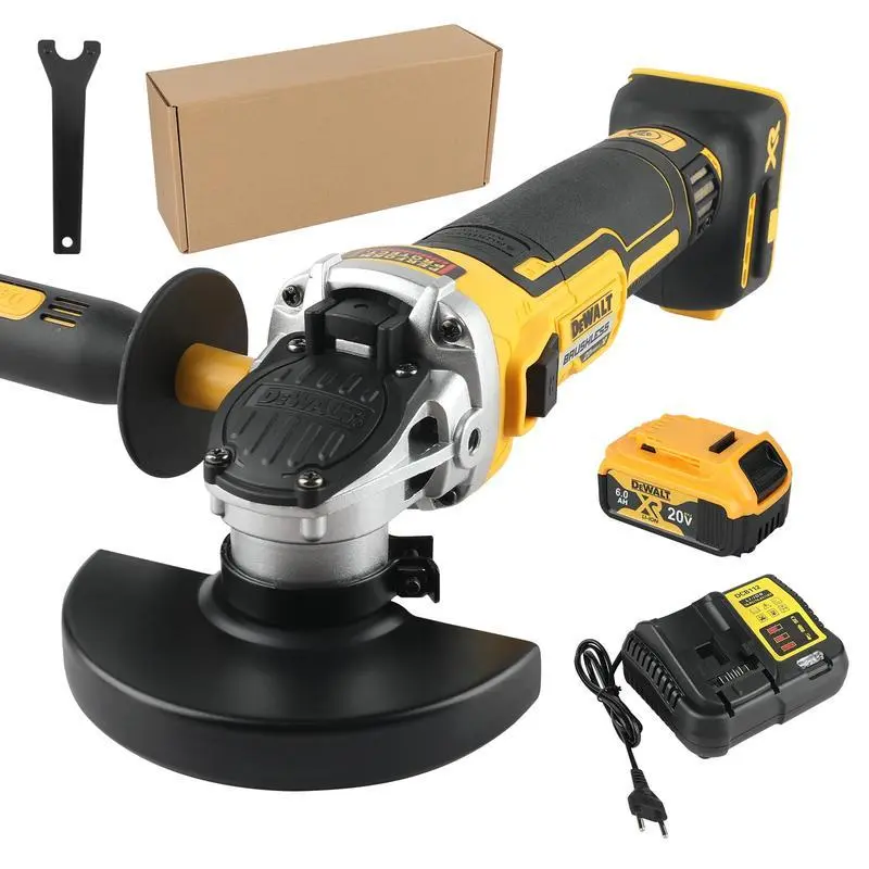 DEWALT DCG405NT 18V Cordless Brushless Motor Rechargeable Grinding Tool, 125MM Disc Grinder Power Tool Grinder, 9000RPM, Lithium-Ion Batteries Compatible Grinding Machine