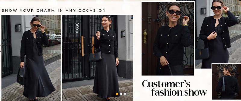 GRACE KARIN Womens Open Front ButtonDown Long Sleeve Texture Knit Cardigan Sweaters with Pockets