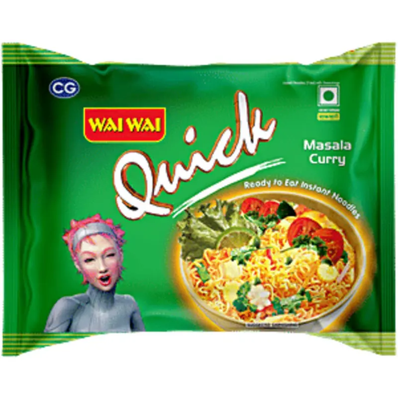 WaiWai Quick Masala Curry Instant Noodles (Made in NEPAL )