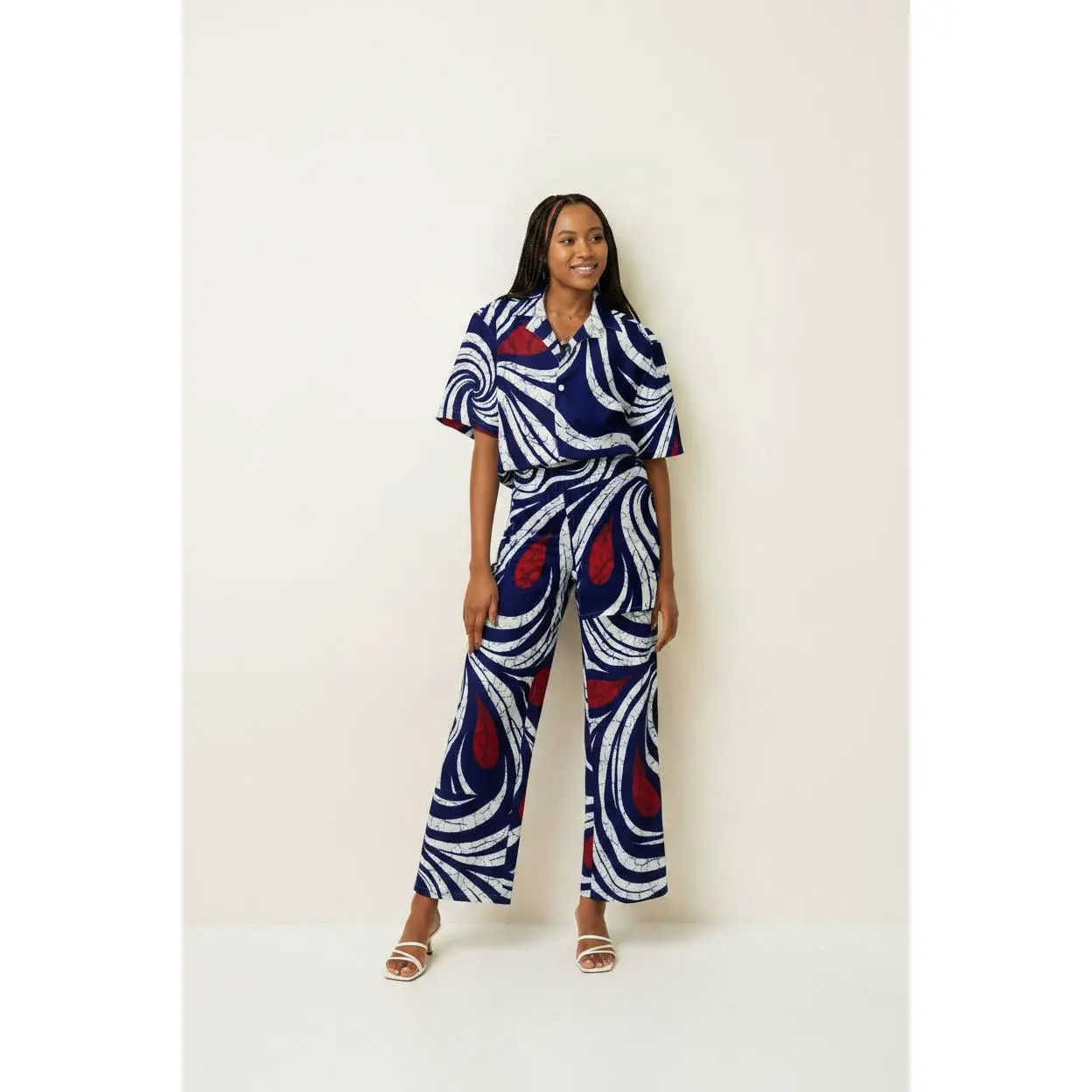 African Print Unisex Button Shirt — Omi ASAKE-OGE