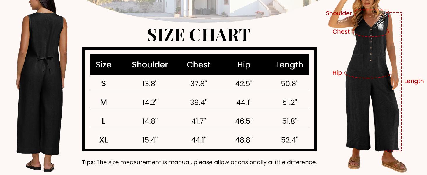 UANEO Women Button Down Jumpsuits Cotton Linen Sleeveless Casual Wide Legs Rompers Loose Overall with Pockets UANEO Women Button Down Jumpsuits Cotton Linen Sleeveless Casual Wide Legs Rompers Loose Overall with Pockets