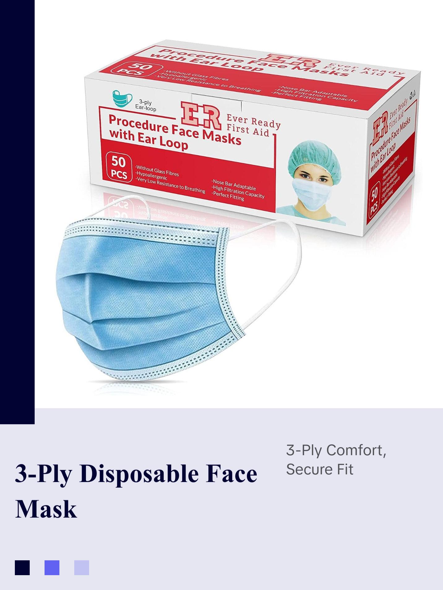 3-Ply Disposable Face Mask