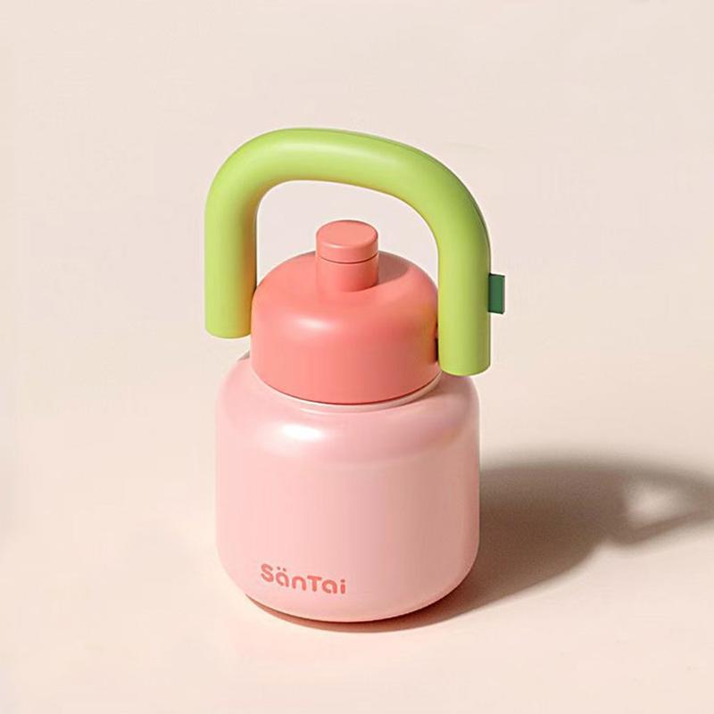 Big Belly Thermos 1000ml/34oz SUS 316 Stainless-Steel 12h Hot 12h Cold With Handle And Straw Baby Safe Material