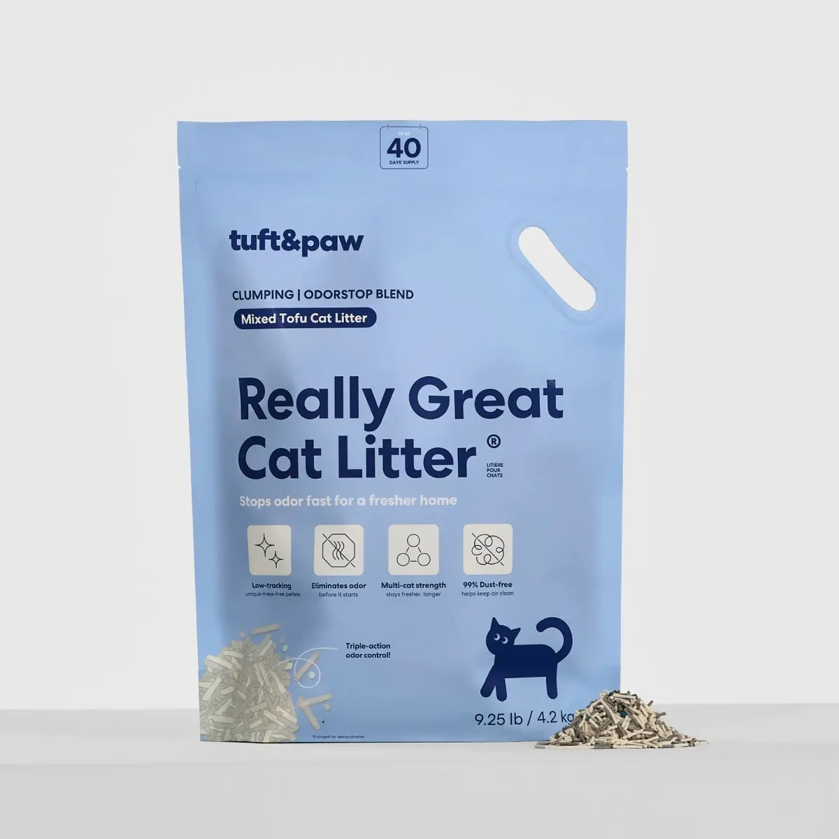 Really Great Cat Litter OdorStop - Mixed Tofu Litter, Multi-Cat Strength, 99% Dust-free, Clumping Really Great Cat Litter OdorStop - Mixed Tofu Litter, Multi-Cat Strength, 99% Dust-free, Clumping