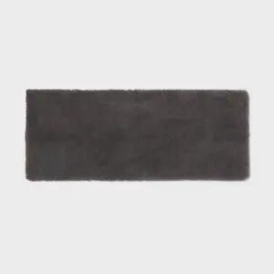 24"x60" Spa Plush Bath Rug Dark Gray - Threshold