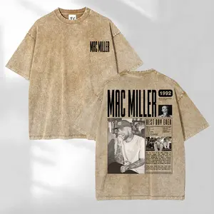 Vintage Washed 100% Cotton Mac Miller Tiny Desk Concert T‑Shirt, Retro Hip Hop Music Graphic Tee With Double‑Sided Print, Unisex Streetwear Top & Perfect Fan Gift lemon demon shirt logo soulja boy outfit clothes gorlock destroyer amiri tshirt