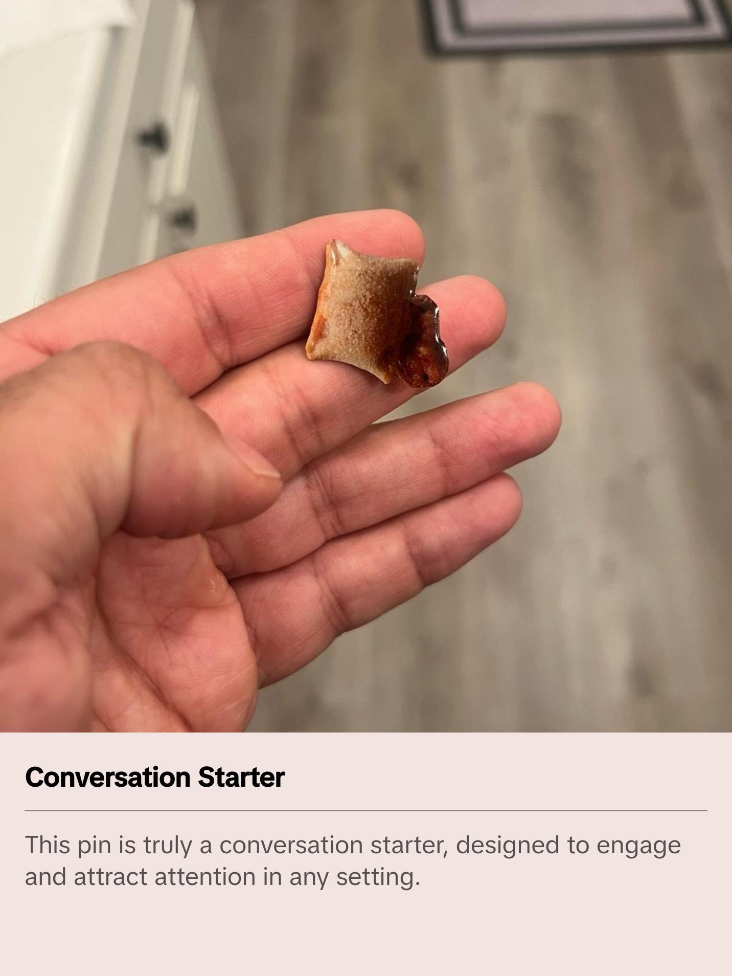 Exploding Pizza Bite Pin