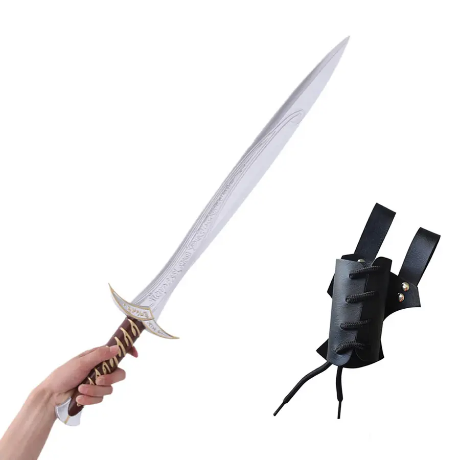 PU Foam Sting Sword Replica 28.5" , PU Sword Sheath Cosplay Prop for Halloween Costume Parties, Festive Decoration & Frodo-Style Fan Gift for Hobbits Lovers & Family
