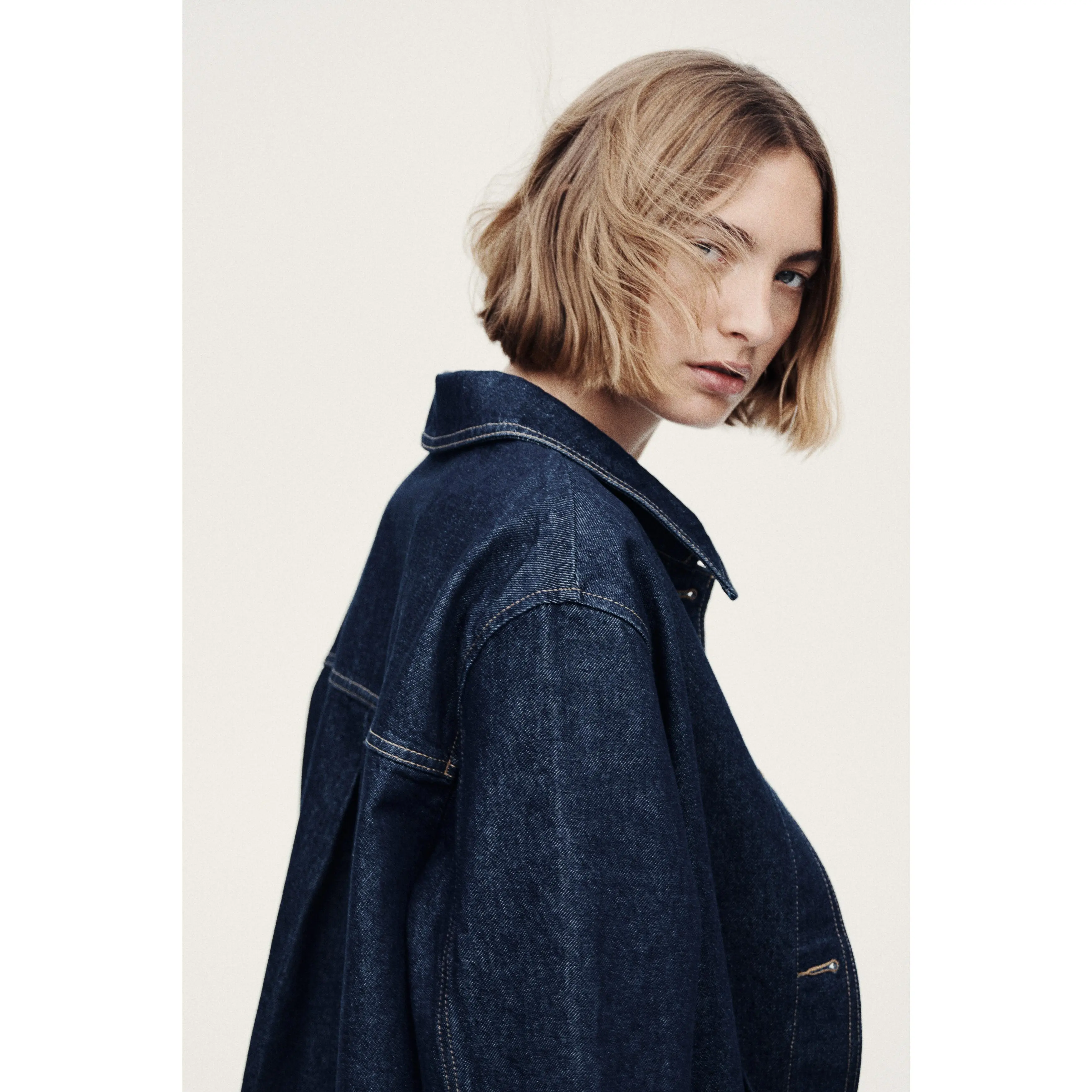 H&M Denim shacket