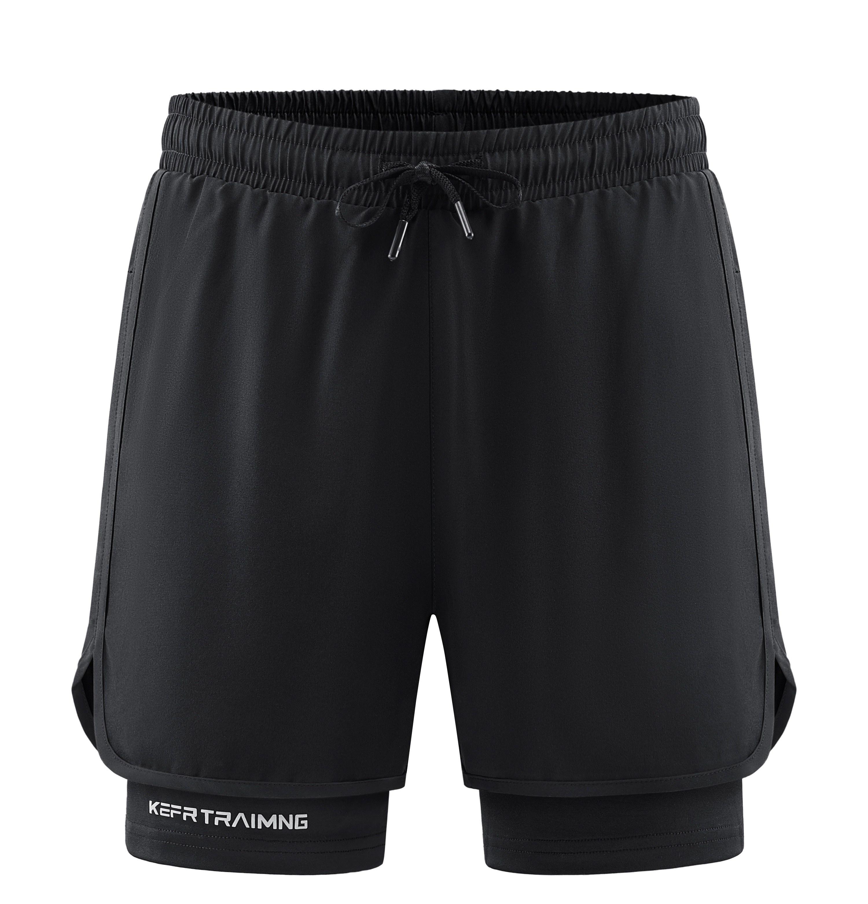 Newly upgraded, men's quick-drying sports shorts Pro, inner pocket design - elastic and comfortable fitness pants, men's summer outdoor sports shorts.fit