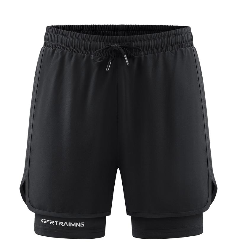 Newly upgraded, men's quick-drying sports shorts Pro, inner pocket design - elastic and comfortable fitness pants, men's summer outdoor sports shorts.fit