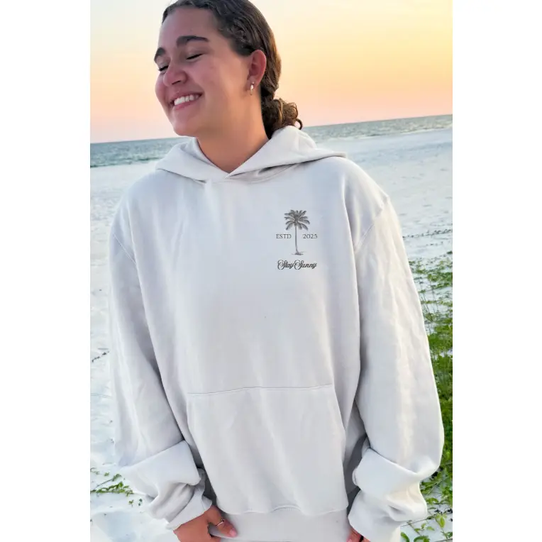Stay Sunny Palm Tree Hoodie