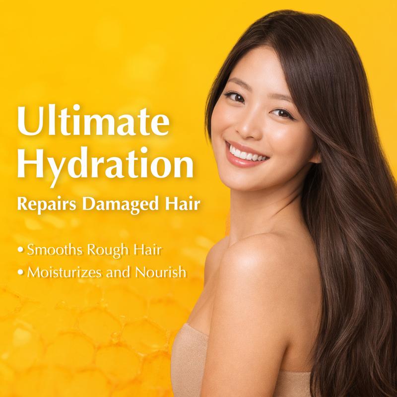 &honey Deep Moist Duo - Shampoo 1.0 + Treatment 2.0, Honey-Infused Hydration Set for Dry Hair