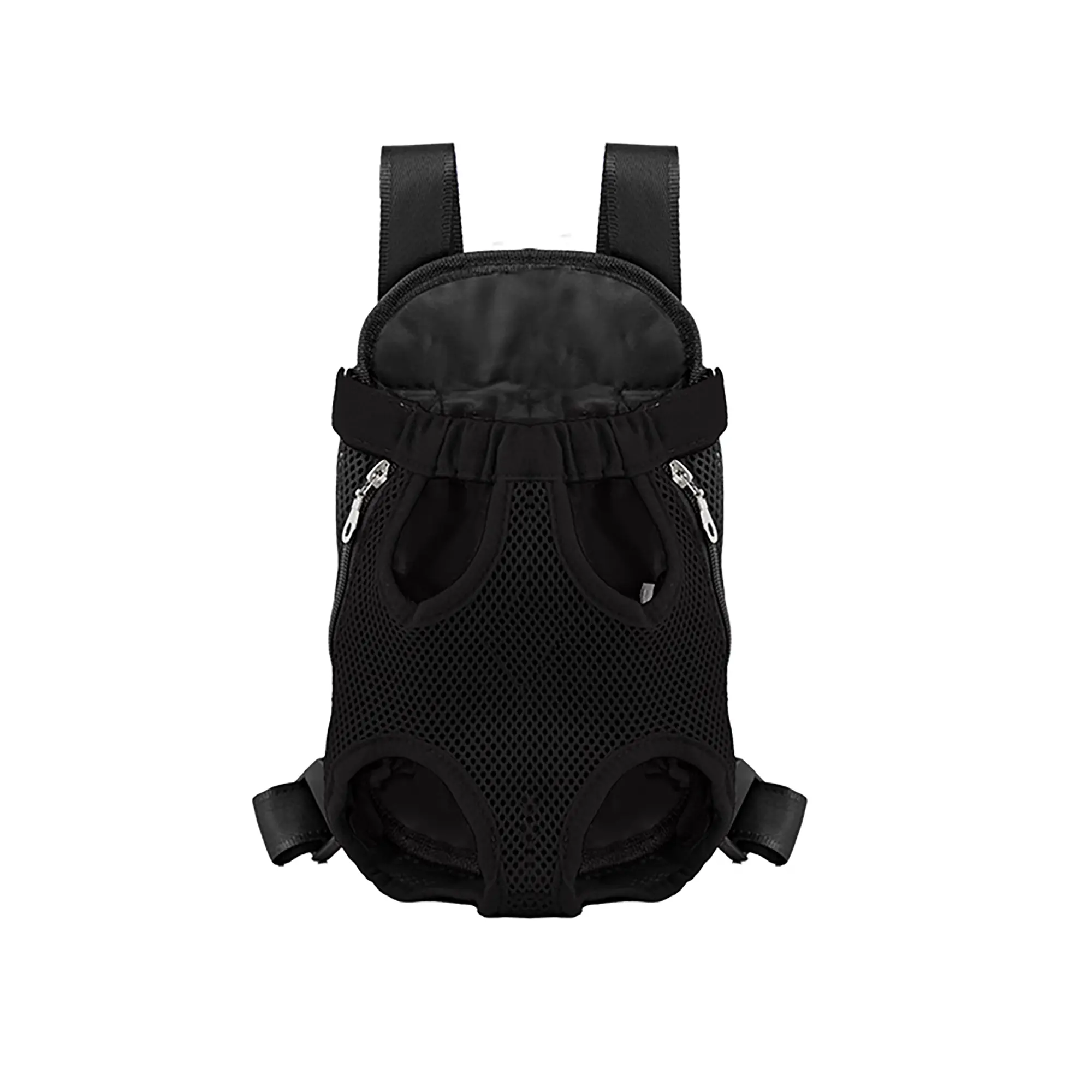 Utopia Alley PTXBK Pet Carrier Backpack, Legs Out Pet Traveling Backpack, Easy-Fit, Adjustable Front Cat Dog Carrier Backpack, Small Medium Dogs Cats Puppies Chest Carrier for Hiking Camping Outdoor, Black