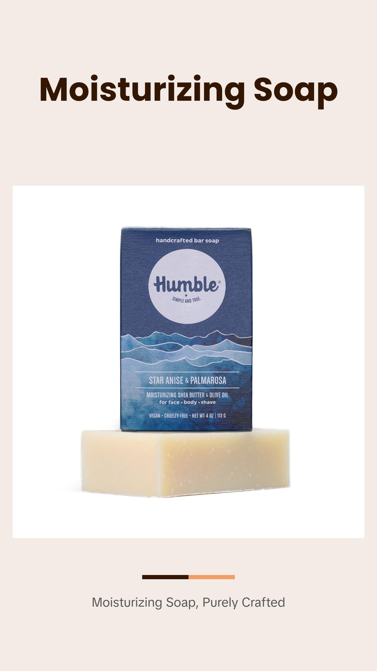 Humble Brands Moisturizing Star Anise & Palmarosa Bar Soap