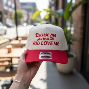 Embroidered Trucker Hat: You Look Like You Love Me, Nashville Gift