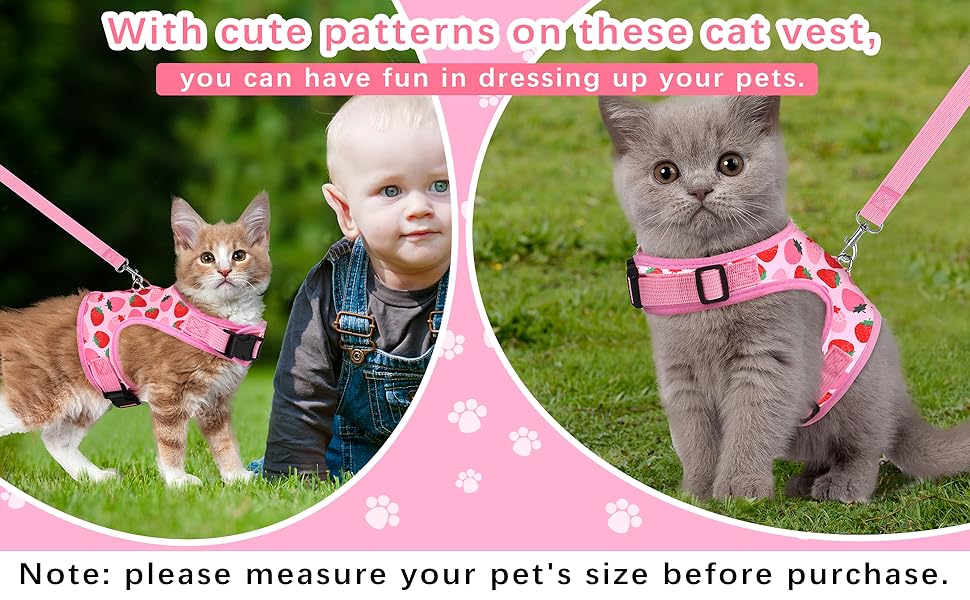 Cat Harness & Leash Set with Quick Release, Breathable Mesh – Pet Vest Harness for Small Pets (Kitties, Puppies) for Outdoor Walks, X-Small DIY Metal Playpen with Skylight