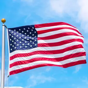 American Flag 4x6 Outdoor Heavy Duty Embroidered Stars Sewn Stripes Waterproof US USA Flags with Brass Grommets