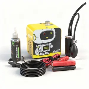 SOLARY SD102 12V Smoke Machine Leak Tester with Built-in Air Pump – EVAP/Vacuum Diagnostic (Smoke Fluid Included)
