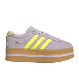adidas Womens Gazelle Stack Lace Up Sneakers Shoes Casual - Purple