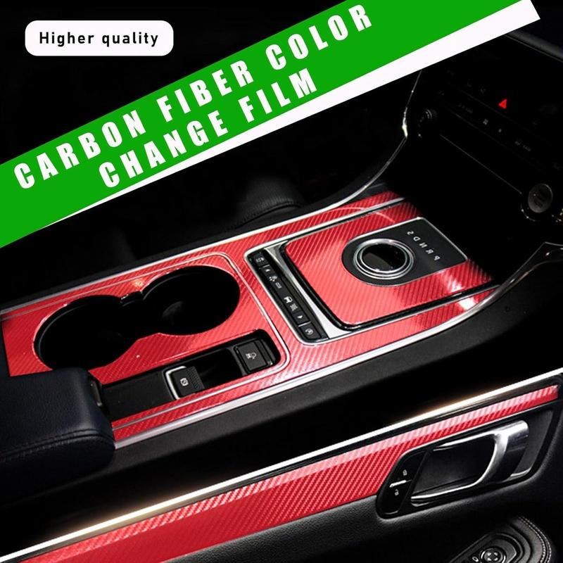 FONESO Car Body Sticker with Cutter and Hand Tool Kit, 60 x 8 inch Car 7D Matte Carbon Fibre Vinyl Film Wrap Protector Sticker, 5FT Self-Adhesive Air Bubble Free Easy to Install, Universal For All Cars SUVs Sedan Coupe Truck Pickup Bike Motorcycle