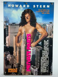 Private Parts 1997 Original Movie Poster 27x40 SS Rolled Howard Stern