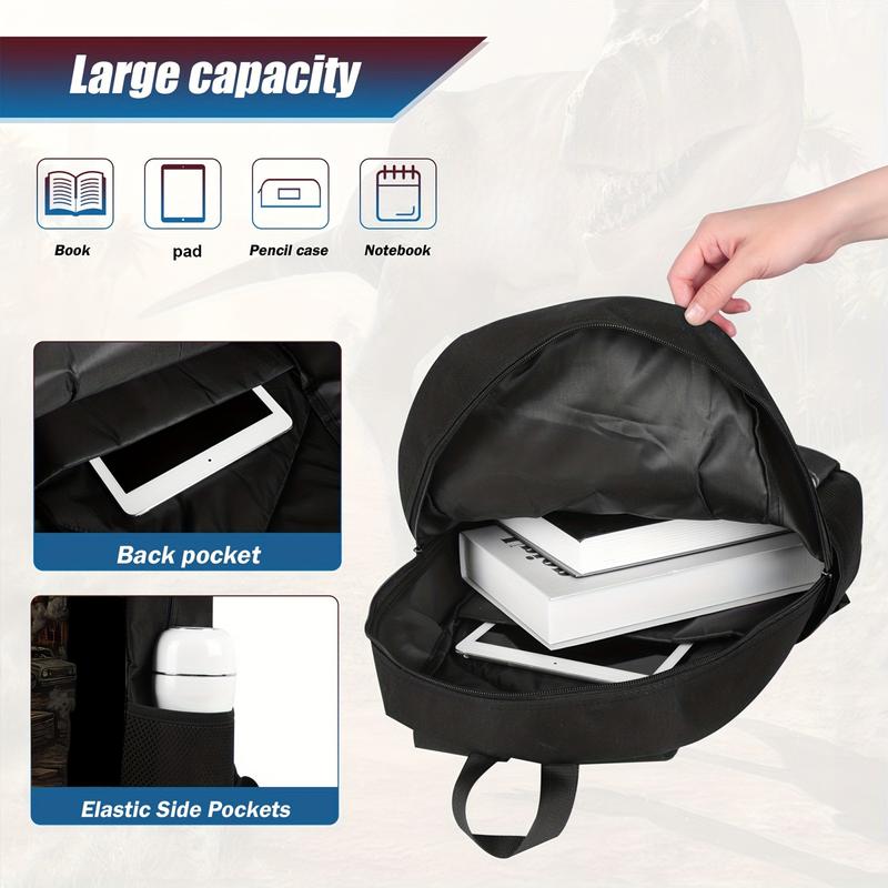 Tung Tung Tung Sahur Tung Tung Gang Graphic Print Backpack - Lightweight Travel Backpack with Separate Laptop Compartment, Adjustable Shoulder Straps & Durable Polyester, Stylish Commuter Essentials for School, Work, Daily Use, Backpack for School, Bold