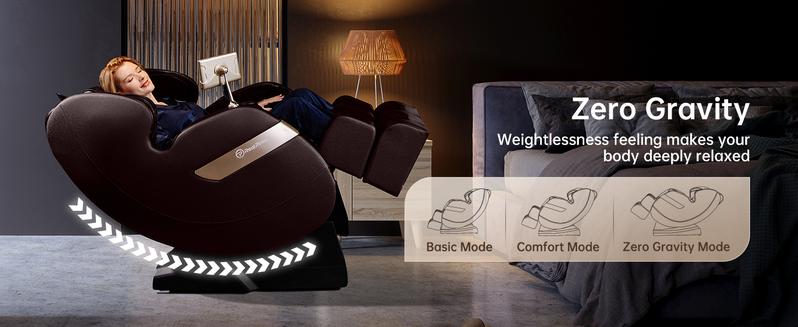 Real Relax 2024 massage chair of Dual-core S Track,heating function support Bluetooth APP control full body zero gravity comfort massage recliner