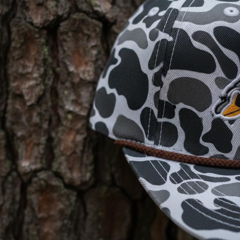 Mallard Duck Heritage Camo Snapback Hat 2026 New | Premium Rope Brim, Thick Structured Crown | Unisex Outdoor & Streetwear Cap for Winter