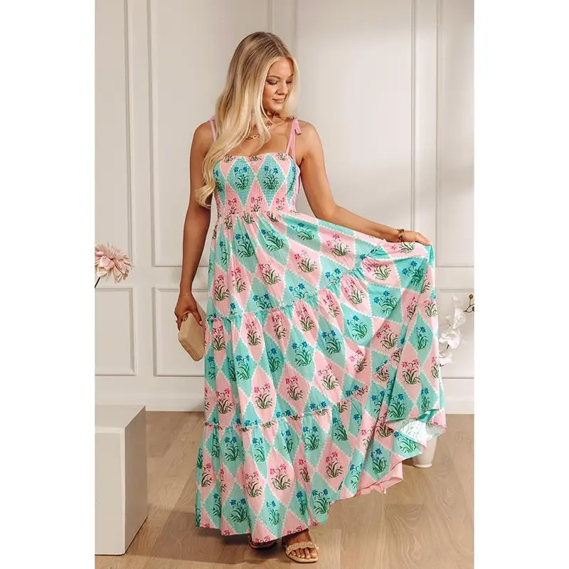 anora floral tiered dress - TikTok Shop