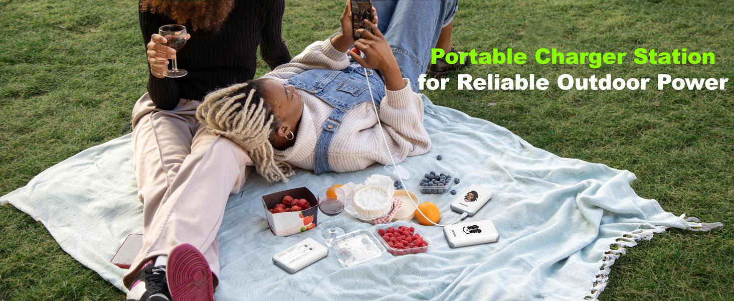 GOODaaa 3-Pack 10000mAh Portable Charger with Charging Dock Station, Built-in Cables, Family Power Hub for Home, Office, Travel, Parties, Dorms & Perfect Gift GOODaaa 3-Pack 10000mAh Portable Charger with Charging Dock Station, Built-in Cables, Family Power Hub for Home, Office, Travel, Parties, Dorms & Perfect Gift