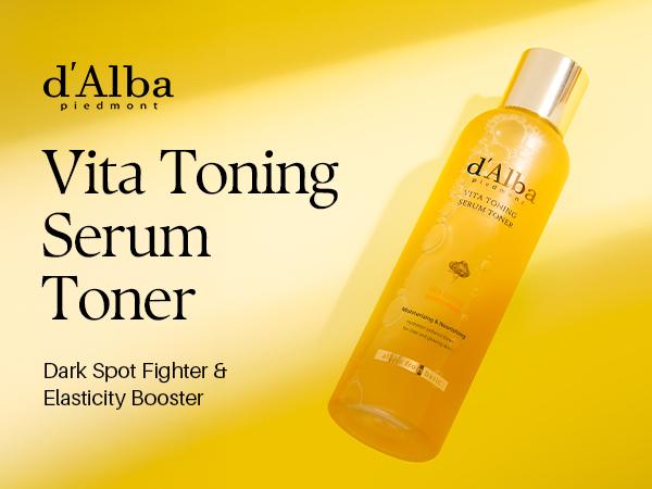 [OFFICIAL d'Alba] [Set] Daily 3 Step Radiant Glow Full Skincare Set l Vita Toning Line l Even Out Skin & Reduce Dark Spots l Simplify Your Skincare with All-In-One Vitamin Routine l Toner + Serum + Cream