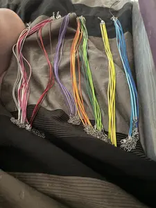 Home made crystal necklaces