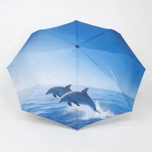 Daphne & Dolly the Dolphins Eco-friendly Compact Umbrella