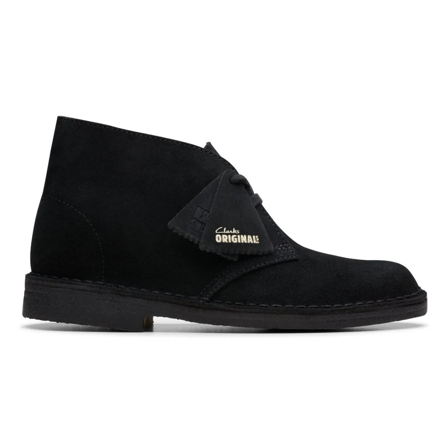 Clarks Desert Boot -Black Suede 26155524 WOMEN'S