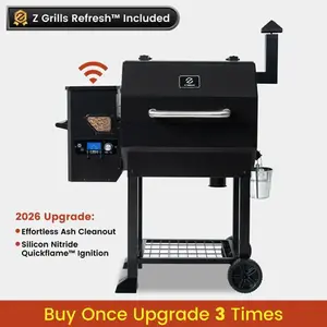Z Grills ALL-NEW SMOKE BEAST 10502B WIFI GRILL Extra-large Cooking Area 1080 sq in Surface 2 Meat Probes for Outdoor BBQ Ash Cleanout System