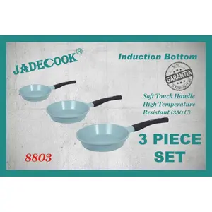 JADECOOK 3 piece frying PAN set- JUEGO de 3 SARTENES de JADE