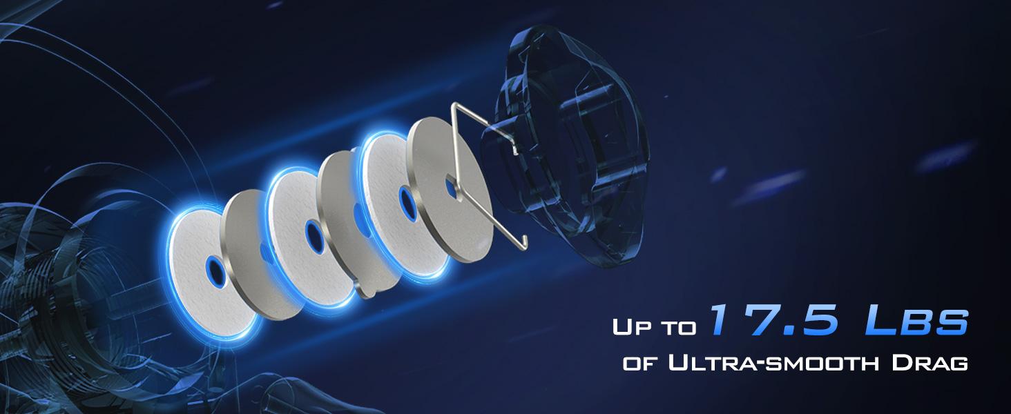 KastKing Centron & Centron Lite Spinning Reels, Size 500 is Perfect for Ice Fishing, Up to 17.5Lbs Max Drag, 5.2:1 Gear Ratio, Ultra Smooth Powerful, CNC Aluminum Spool, 9+1 BB Light Weight Centron Spinning Reels