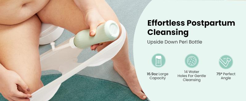 Grownsy Postpartum Mom & Baby Essential Kits, Postpartum Recovery Kit for Labor &Delivery with Hospital Essentials for Women After Birth with PERI Bottle, Herbal Cooling Spray, Herbal Cooling Liner