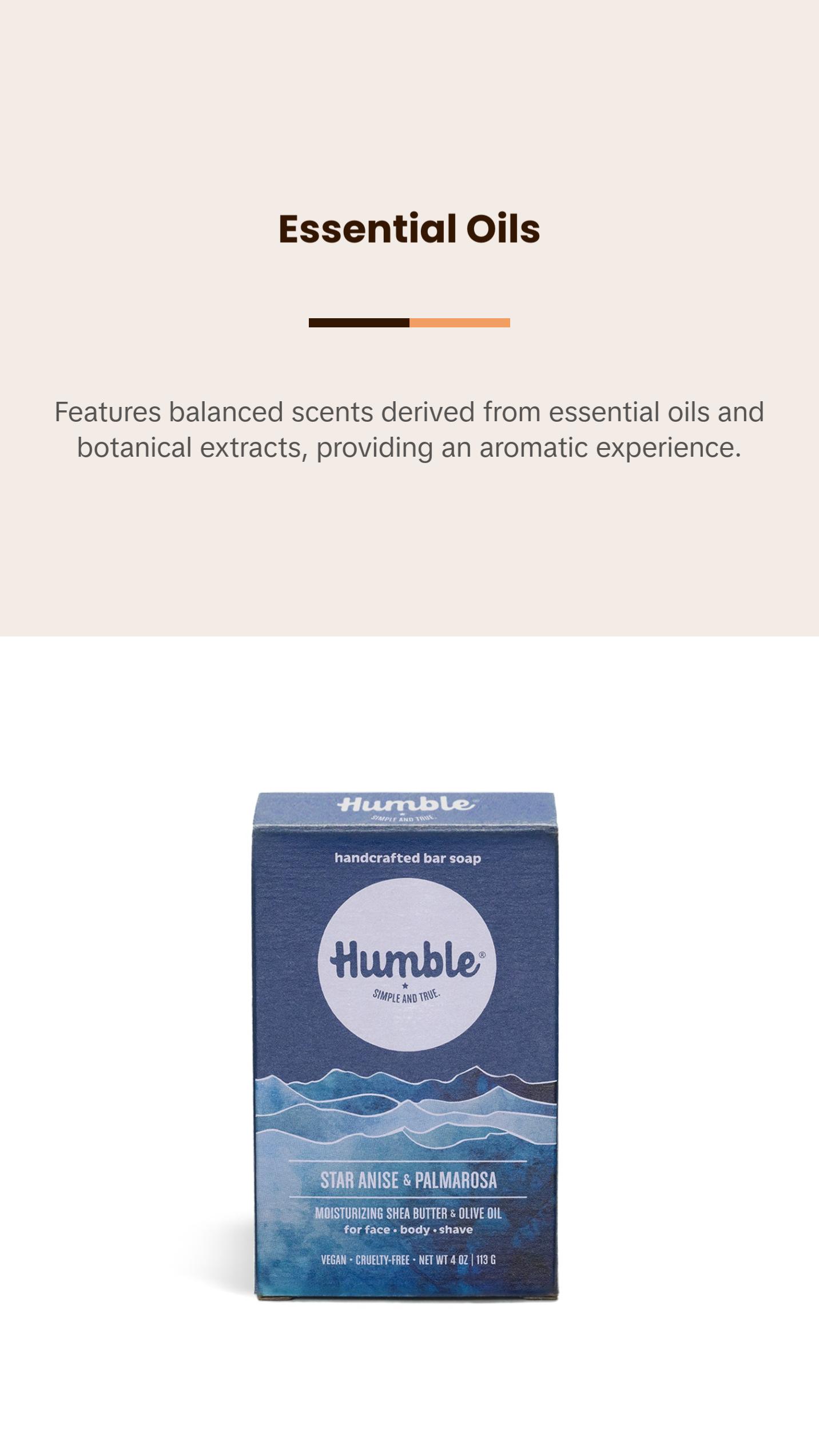 Humble Brands Moisturizing Star Anise & Palmarosa Bar Soap