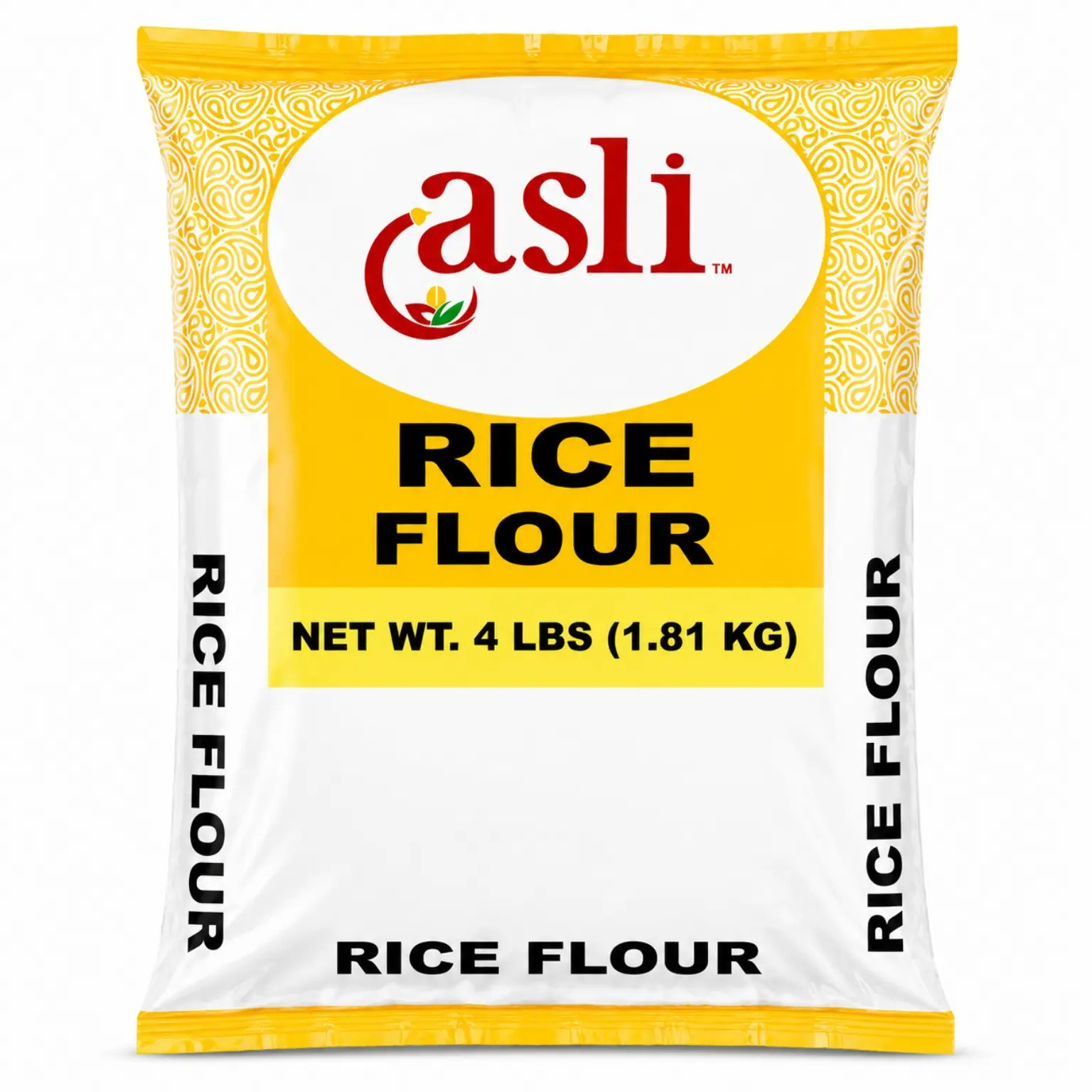 Asli Rice Flour, Fine Ground White Rice Flour for Baking, Cooking & Traditional Recipes, 4 lb